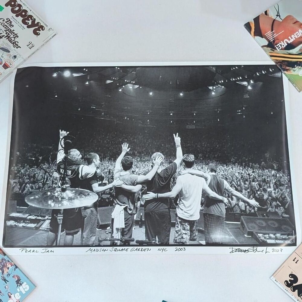 Pearl Jam Madison Square Garden NYC 2003 Danny Clinch Poster 24.5x35.5 Rare